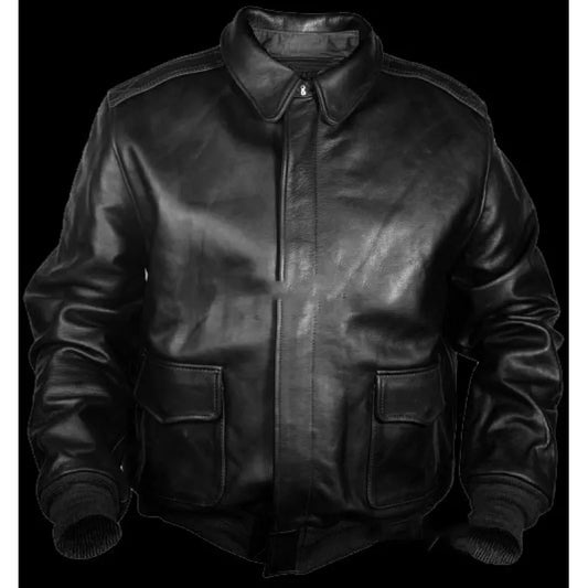 Retro Air Force Fur Leather Locomotive Fur Collar