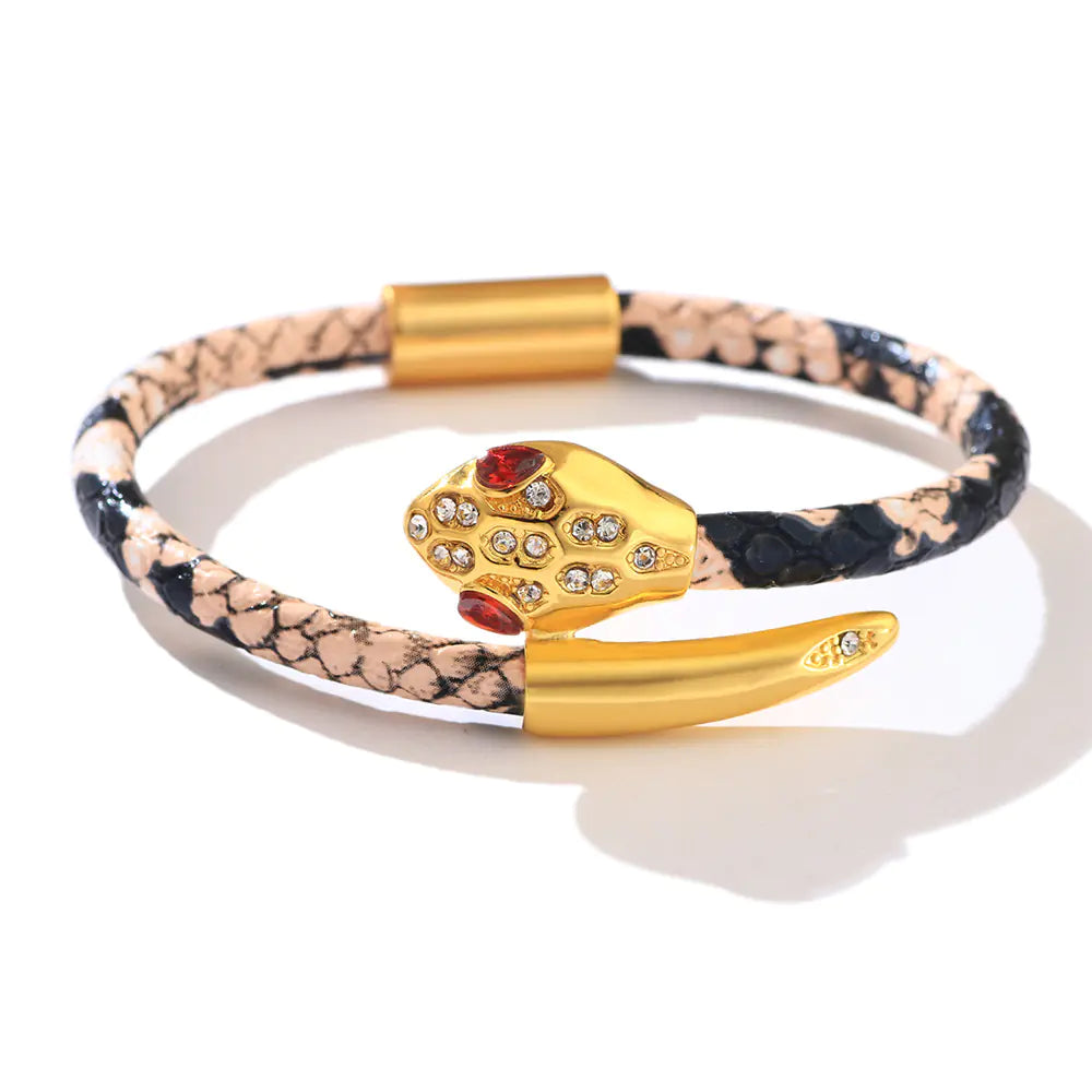 Leopardo de Cobre Incrustado