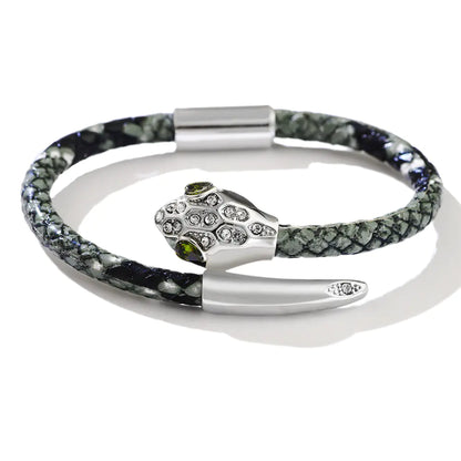 Leopardo de Cobre Incrustado